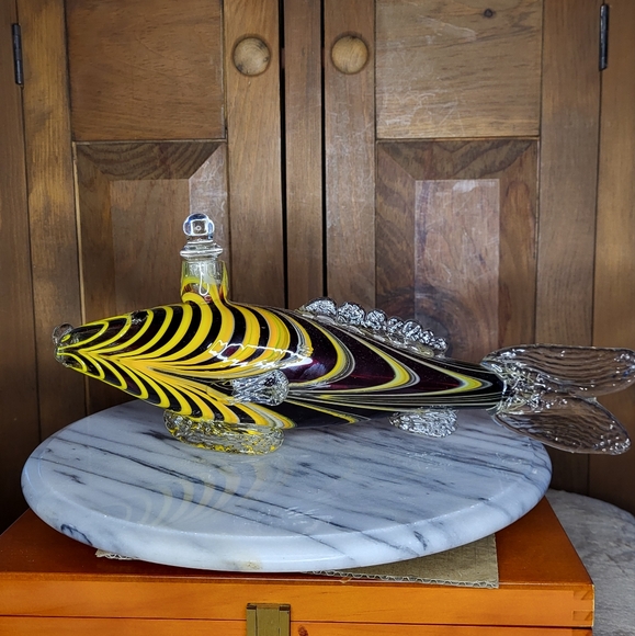 Murano Glass Fish Decanter